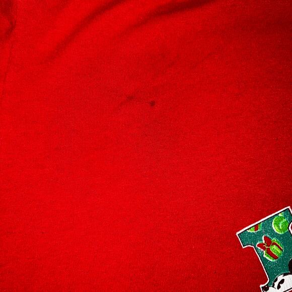 Vintage Disney Christmas Tshirt Mickey Mouse Santa and pluto Happy Holiday read* - Picture 5 of 9